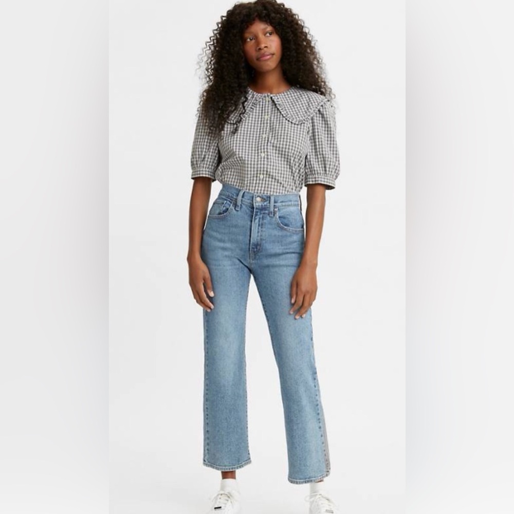 Levi's High Waisted Crop Flare Jeans